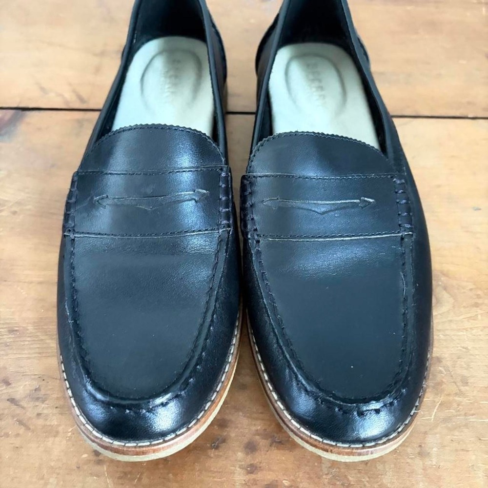 Sperry Black Leather Women's Loafers Size 8.5